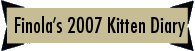 Return to Finola's kitten diary 2007